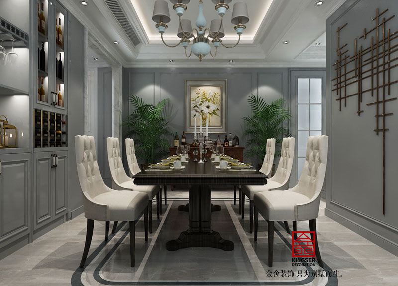 林蔭大院206平米簡歐風格裝修效果圖