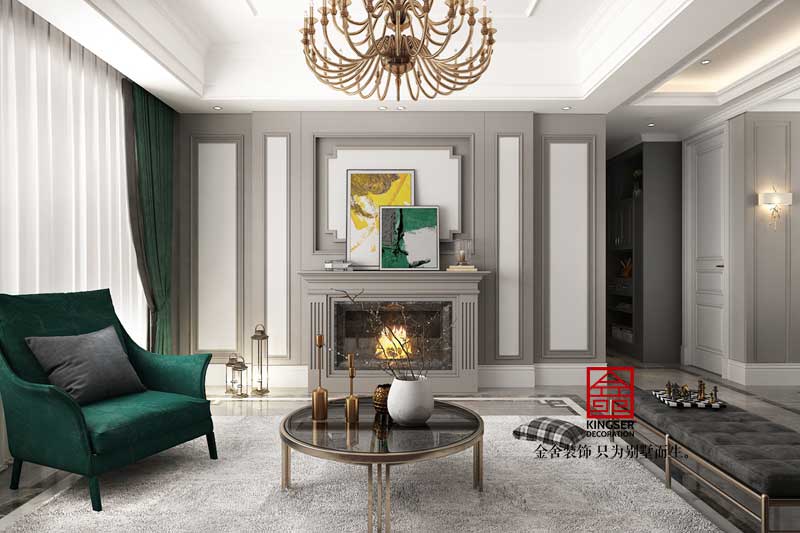 國賓壹號(hào)153平米美式風(fēng)格裝修效果圖