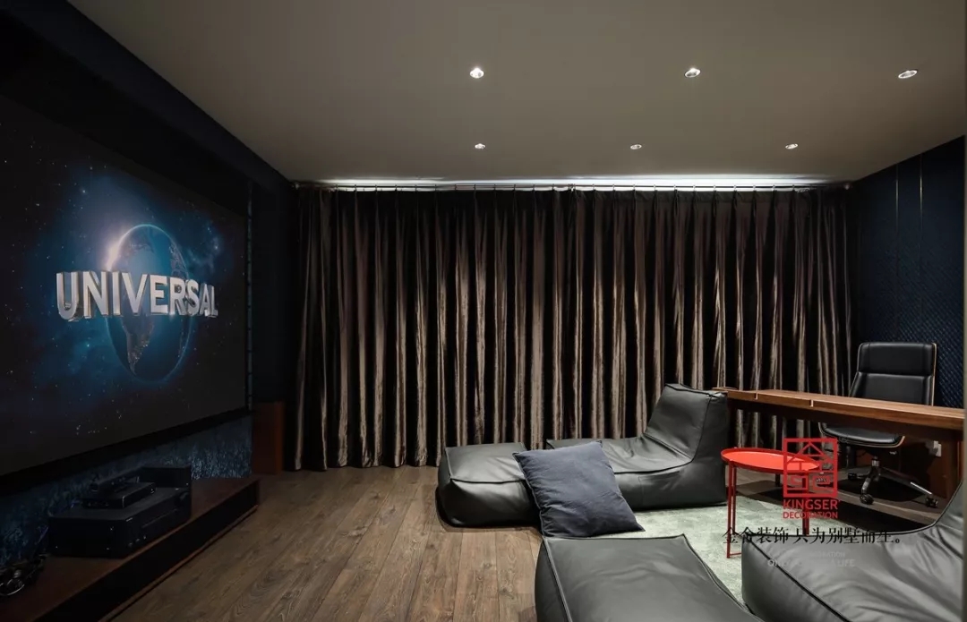 天山九峯210平米輕奢風(fēng)格裝修實景