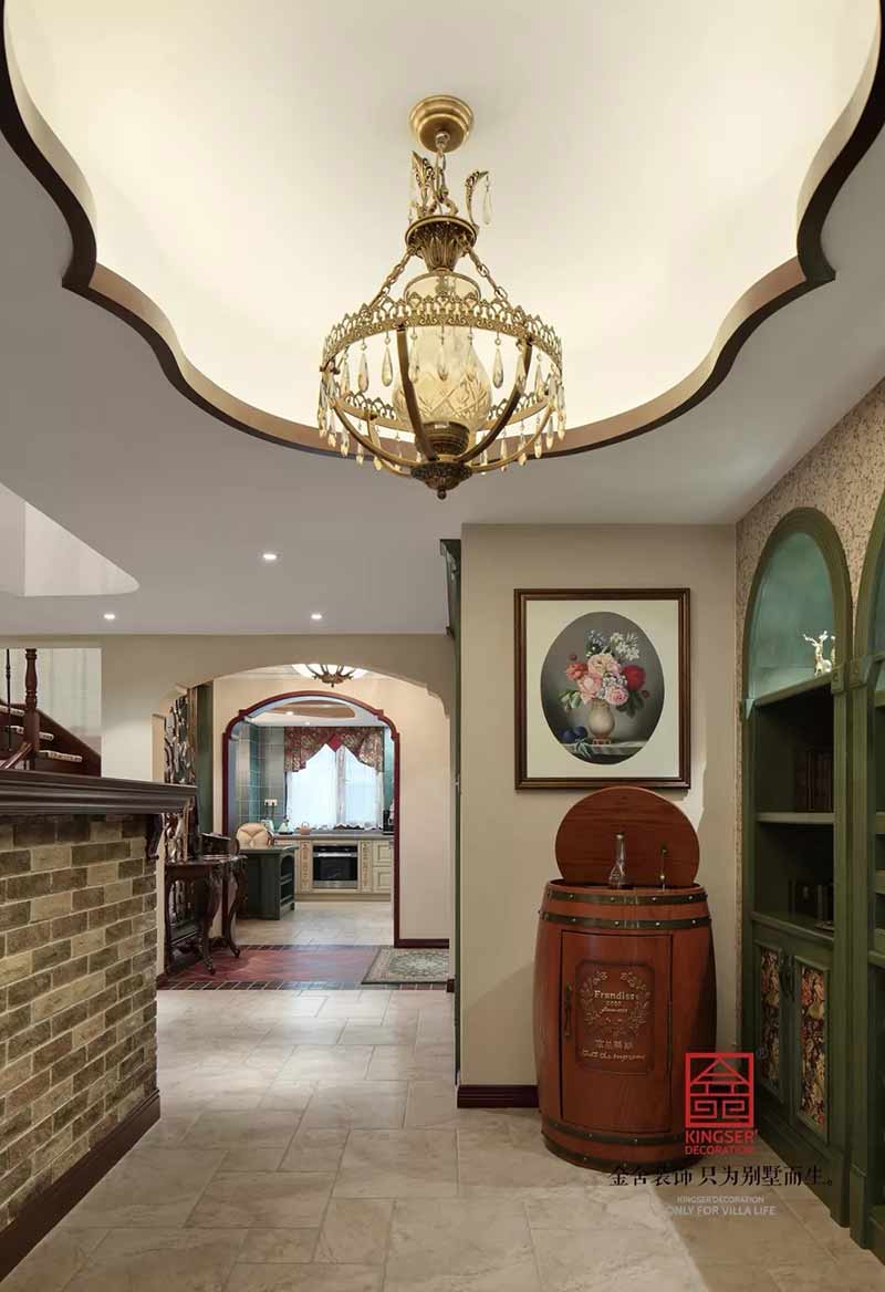 國賓壹號280平米美式風(fēng)格裝修實景