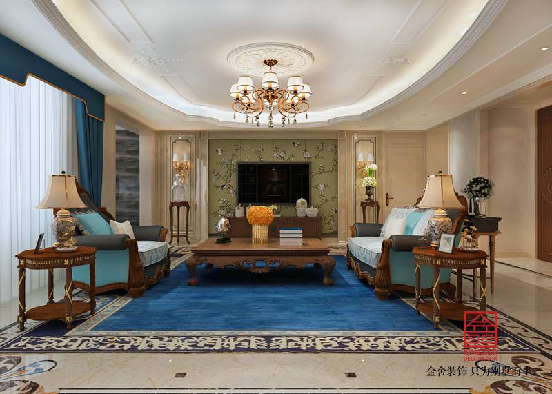 國(guó)賓壹號(hào)193平米歐式風(fēng)格裝修效果圖
