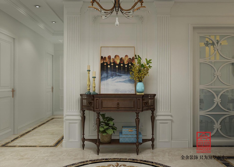 融創(chuàng)中心217平米法式風格裝修效果圖