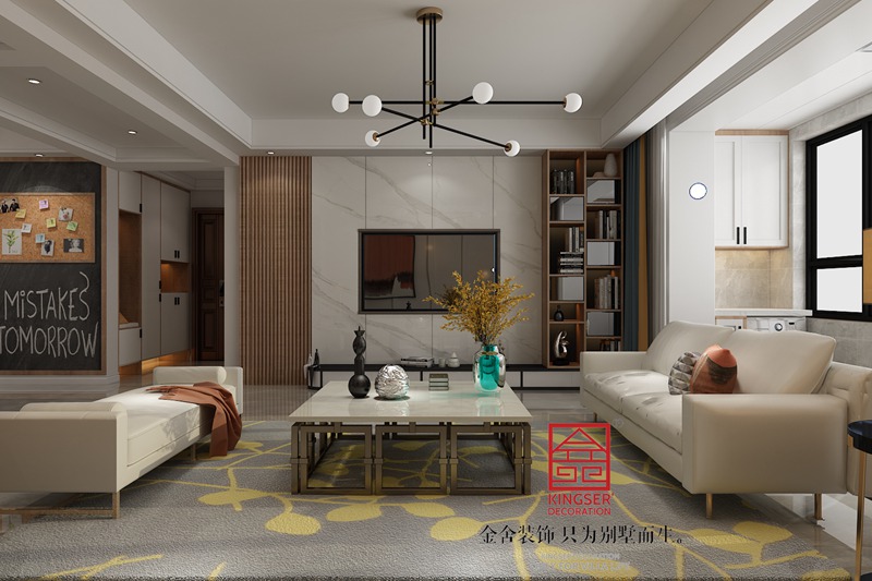 天山國賓壹號(hào)149平米北歐風(fēng)格裝修效果圖