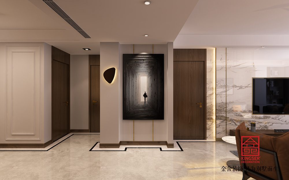 奧北公元134平米裝修-現(xiàn)代風格-玄關