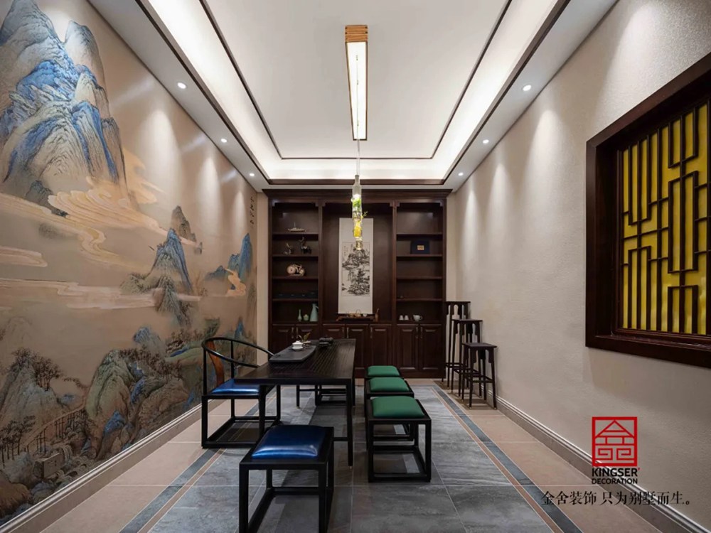 西山林語(yǔ)別墅540平裝修-歐式風(fēng)格-茶室