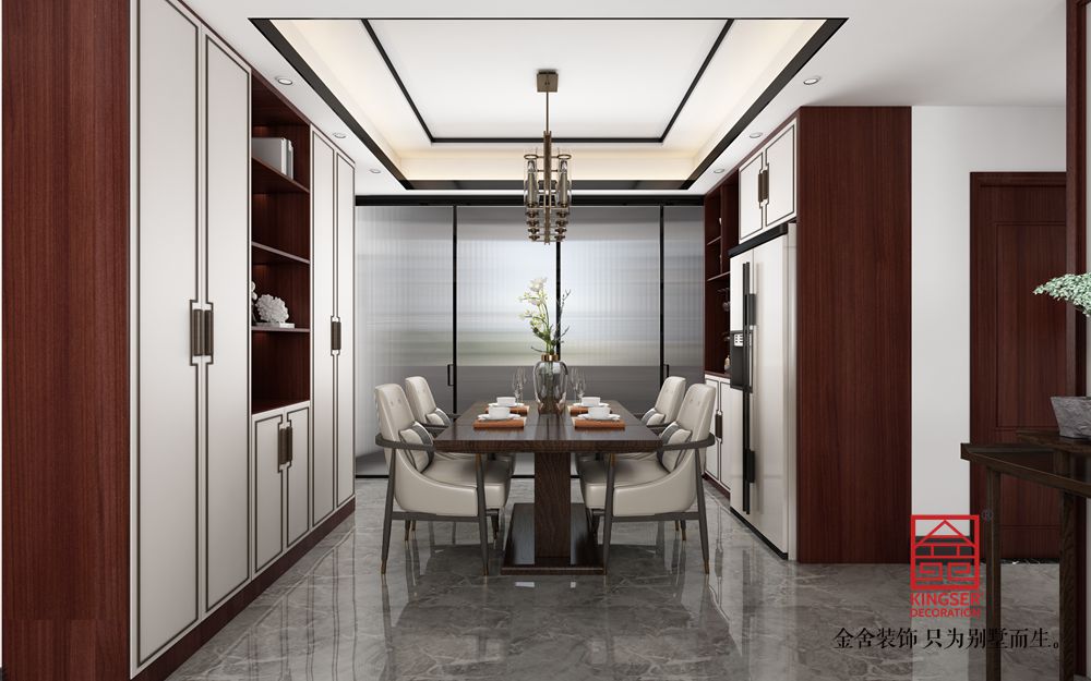 東城國際140平新中式風格裝修效果圖