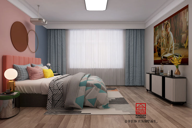 國賓壹號158平米美式風(fēng)格裝修效果圖