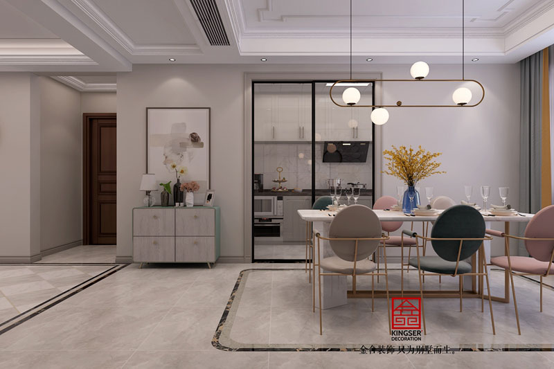 國賓壹號158平米美式風(fēng)格裝修效果圖