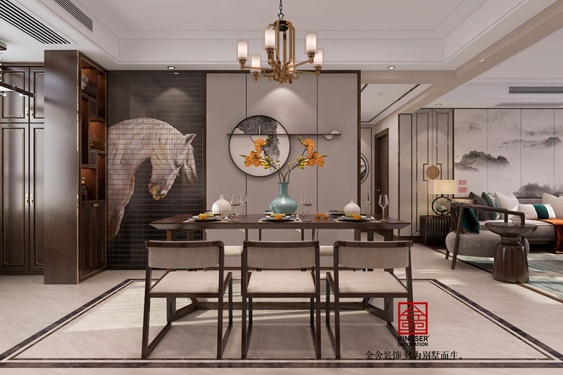 國賓壹號(hào)新中式風(fēng)格裝修效果圖-餐廳