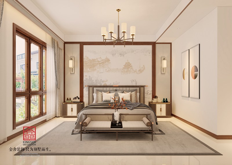 御河上院中式風(fēng)格別墅裝修設(shè)計(jì)