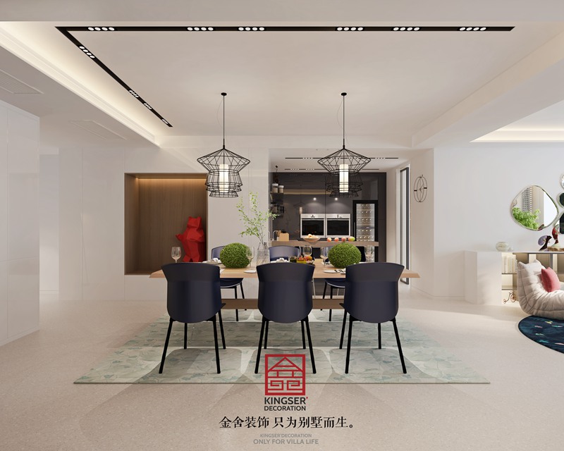 恒大華府極簡(jiǎn)主義餐廳裝修設(shè)計(jì)