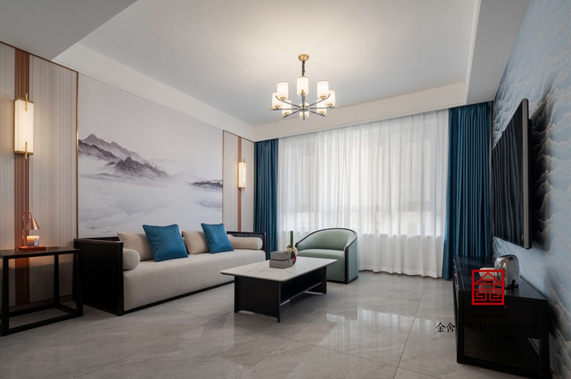 東南智匯城新中式風格裝修實景圖