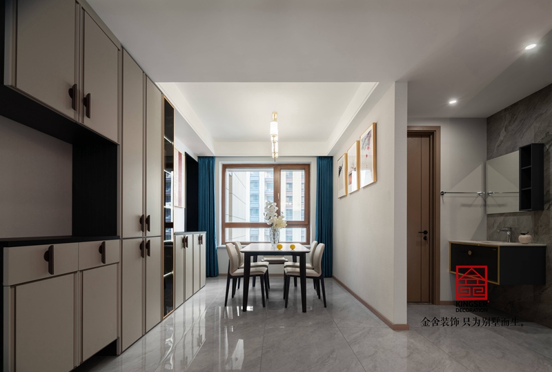 東南智匯城新中式風(fēng)格餐廳裝修實景