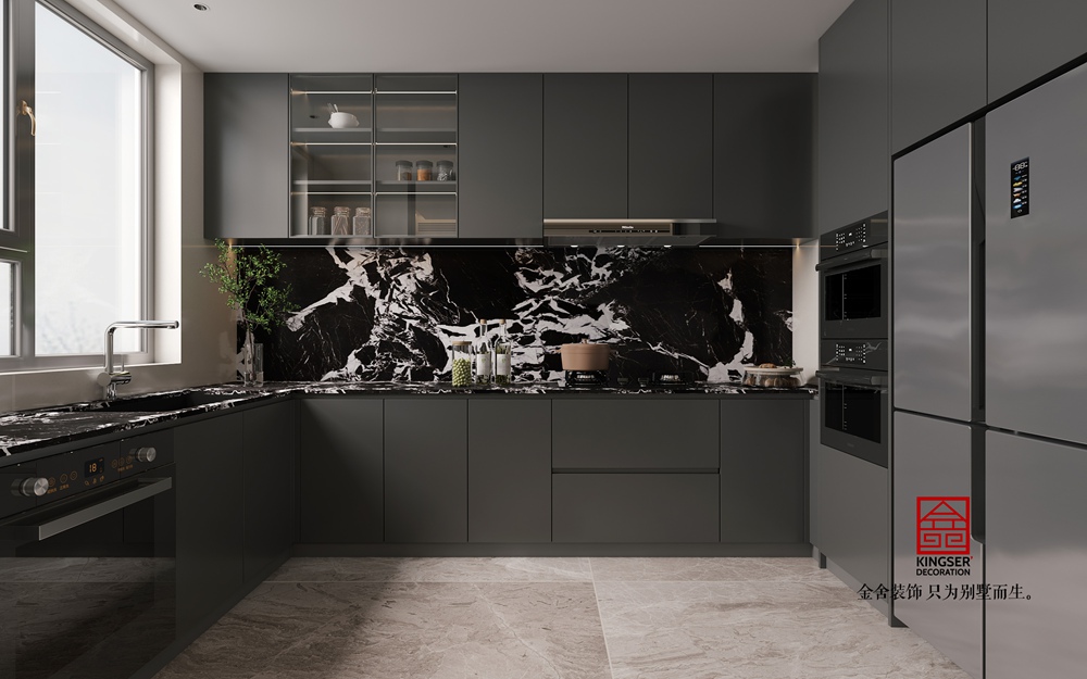 高新苑229平米現(xiàn)代簡約風格裝修-廚房